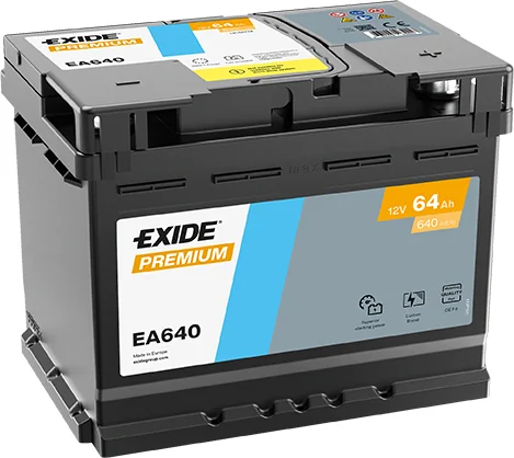 EXIDE Premium 12V 64Ah 640A EA640