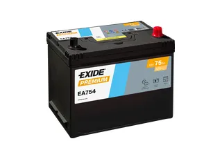 EXIDE Premium 12V 75Ah 630A EA754