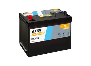 EXIDE Premium 12V 75Ah 630A EA755