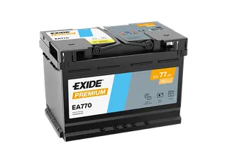 EXIDE Premium 12V 77Ah 760A EA770