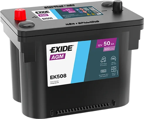 Exide Start-Stop AGM 12V 50Ah 800A EK508
