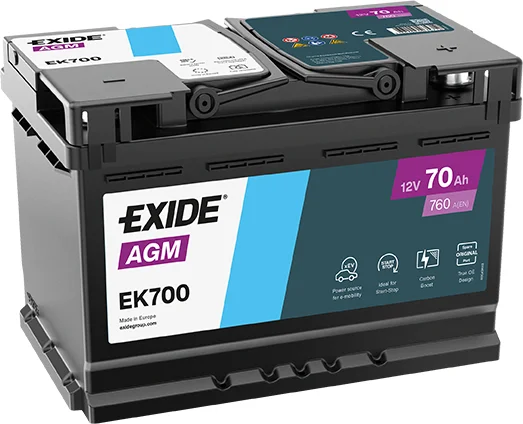 Exide Start-Stop AGM 12V 70Ah 760A EK700