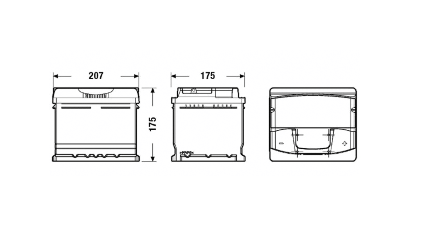 EXIDE Premium 12V 47Ah 450A EA472