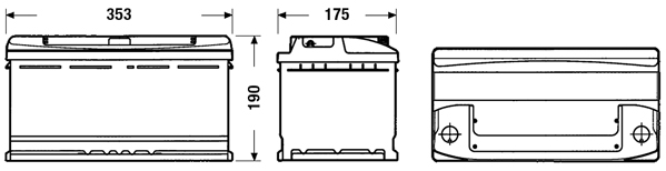 Exide Classic 12V 90Ah 720A EC900