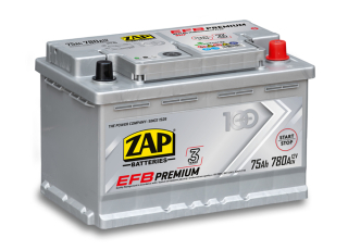 ZAP EFB Premium 12V 75Ah 800A