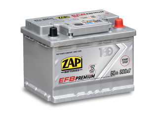 ZAP EFB Premium 12V 60Ah 600A