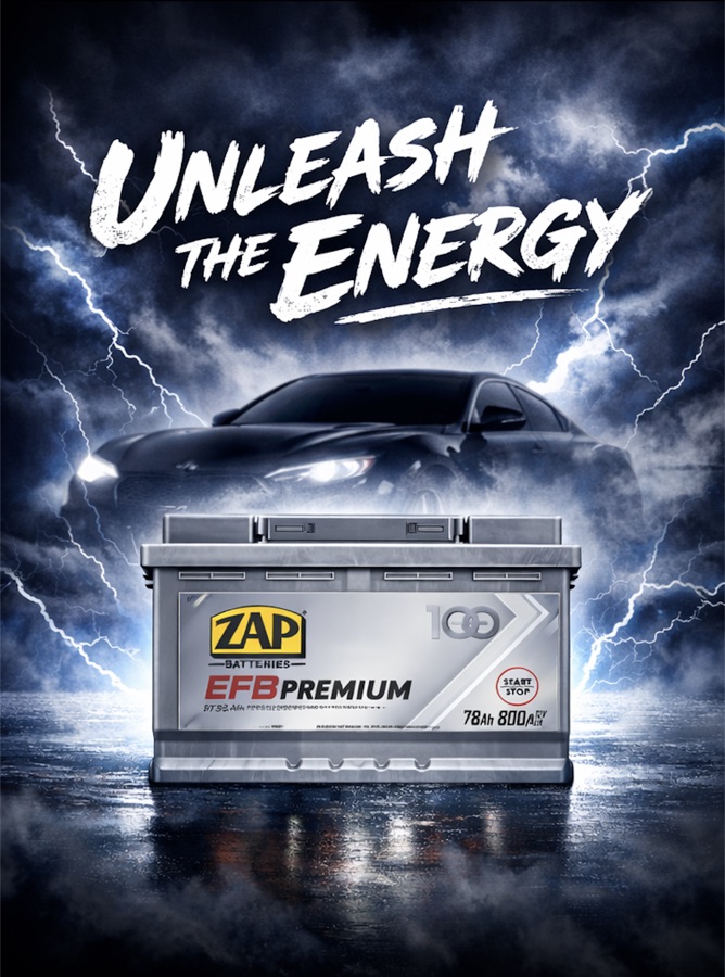 ZAP EFB Premium 78Ah 800A - autobaterie pro start-stop vozy